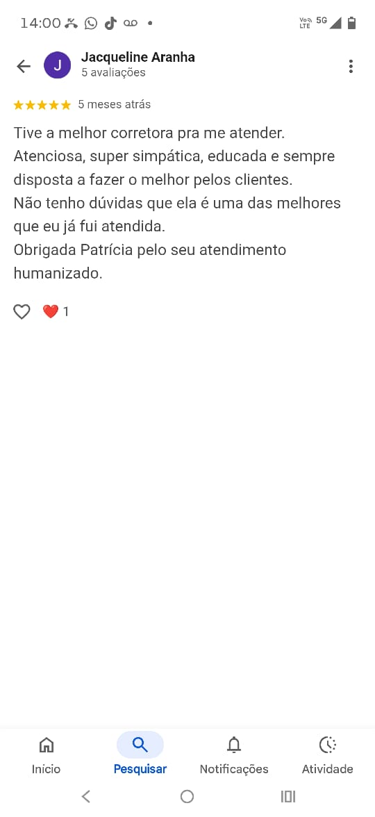 Avaliação de Jacqueline Aranha