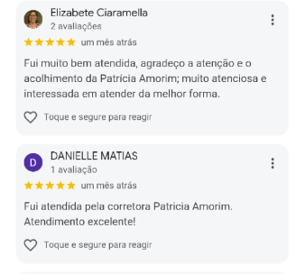 Avaliações de Elizabete Ciaramella e Danielle Matias